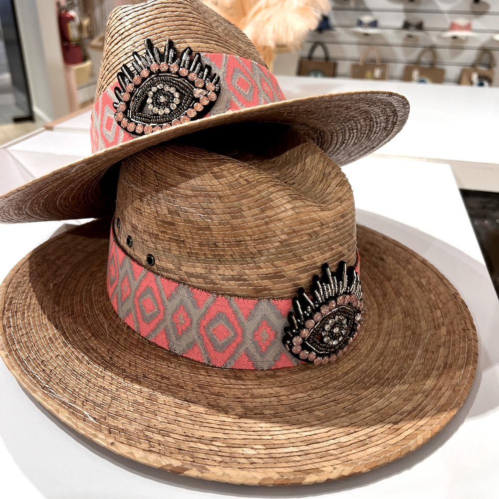 Palm leaf straw hat